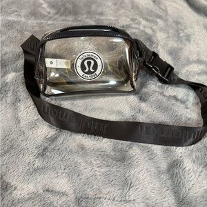 lululemon athletica Black Clear Belt Bag